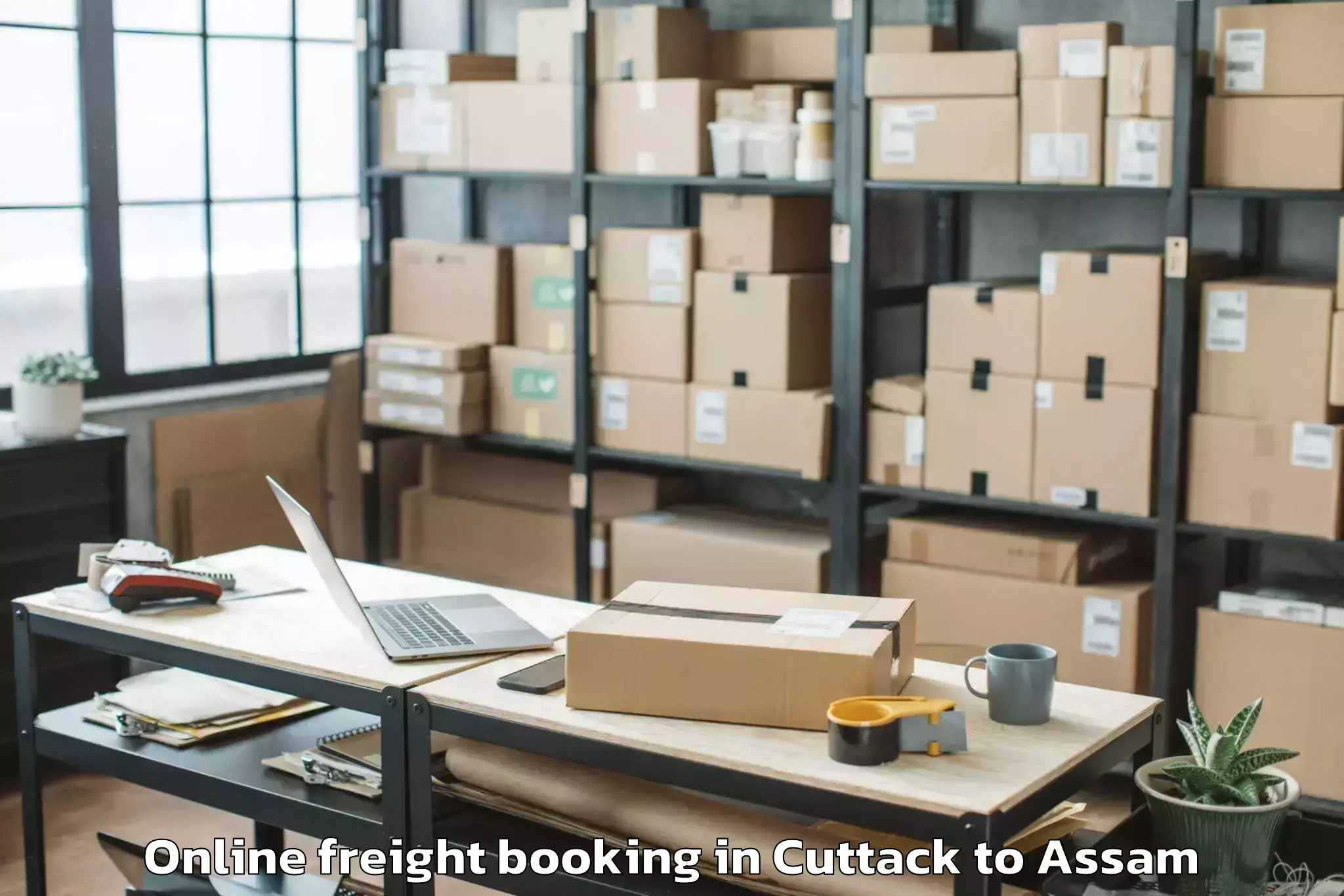 Book Cuttack to Rupai Siding Online Freight Booking Online